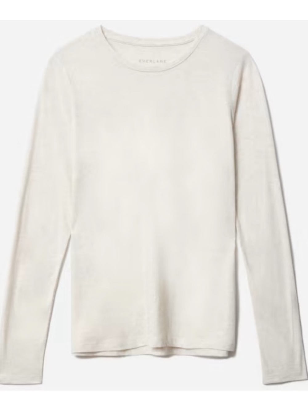 Everlane Ivory Long Sleeve Top